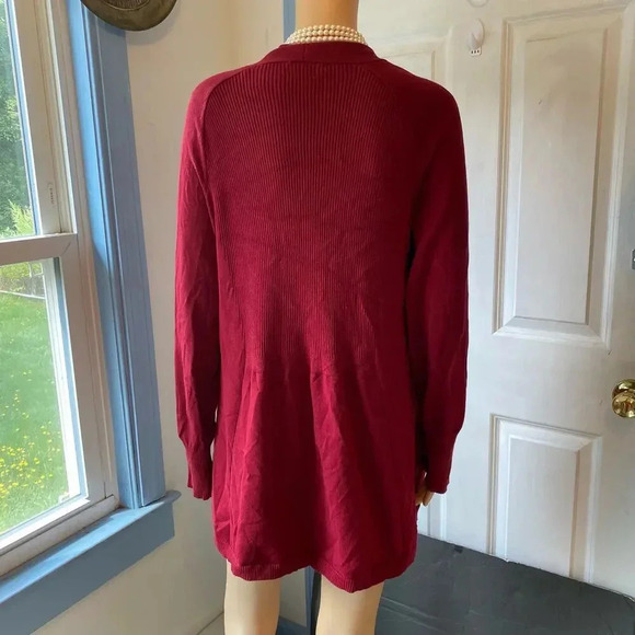 Simply Emma soft cozy comfy woman open Sweater cardigan, plus size 2X Stretch - Picture 6 of 7